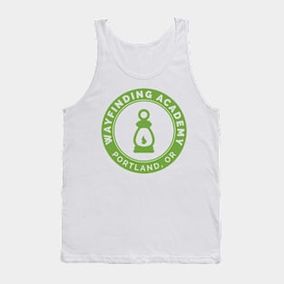 Wayfinding Academy Seal in Wayfinding Academy Green Tank Top